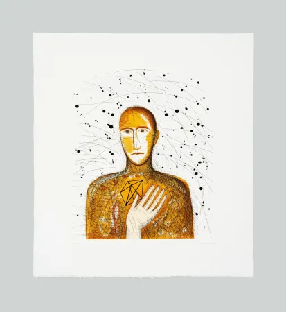 Eau-Forte Et Aquatinte Paladino - Geometrico