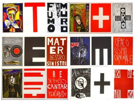 Gravure Sur Bois Paladino - Lacrimose