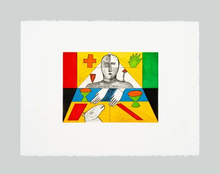 Eau-Forte Et Aquatinte Paladino - Matematico 1