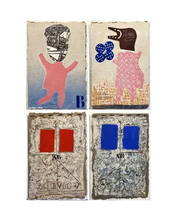 Livre Illustré Papart - AU BORD EXTRÊME. Quatre gravures signées de Max Papart et James Coignard. Avec suite supplémentaire signée (1983)