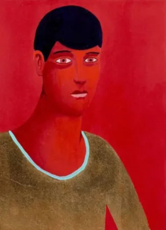 Multiple Party - Untitled, Red Portrait