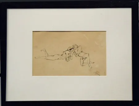 Aucune Technique Pascin - Jules Pascin. Couple allongé, vers 1922. Dessin.