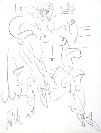 Aucune Technique Paul  - Femme nue assise