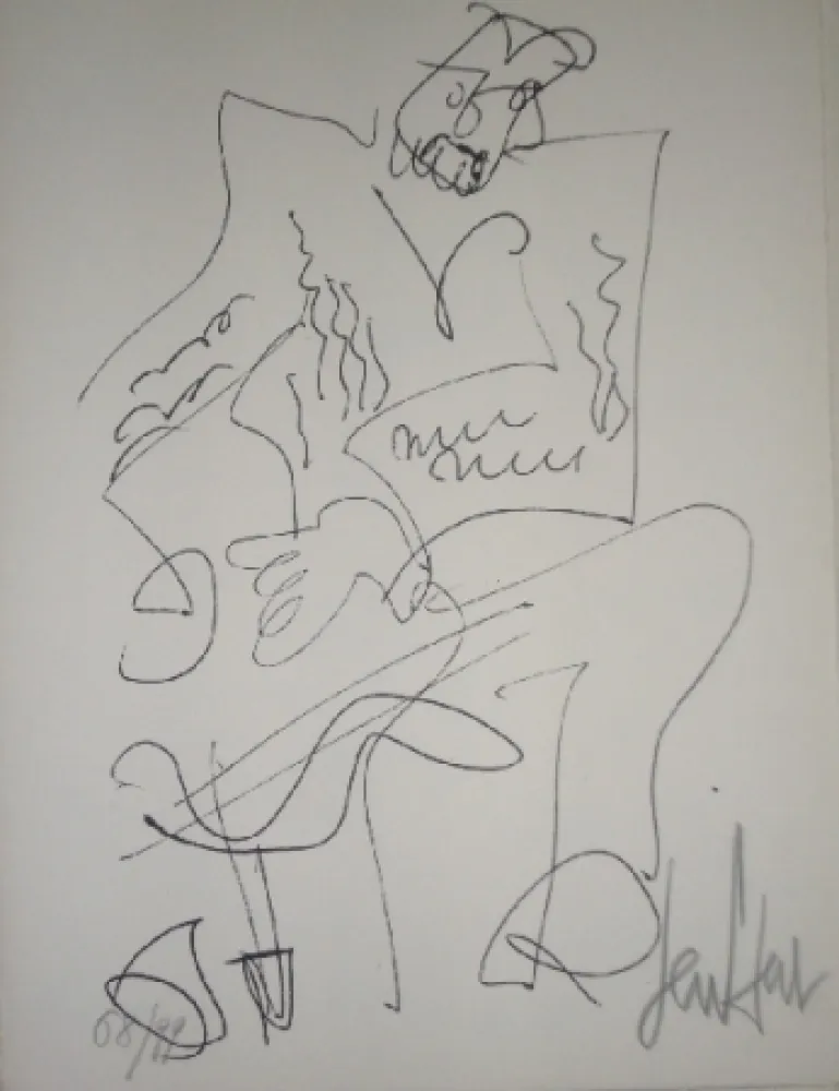 Lithographie Paul  - Le soliste