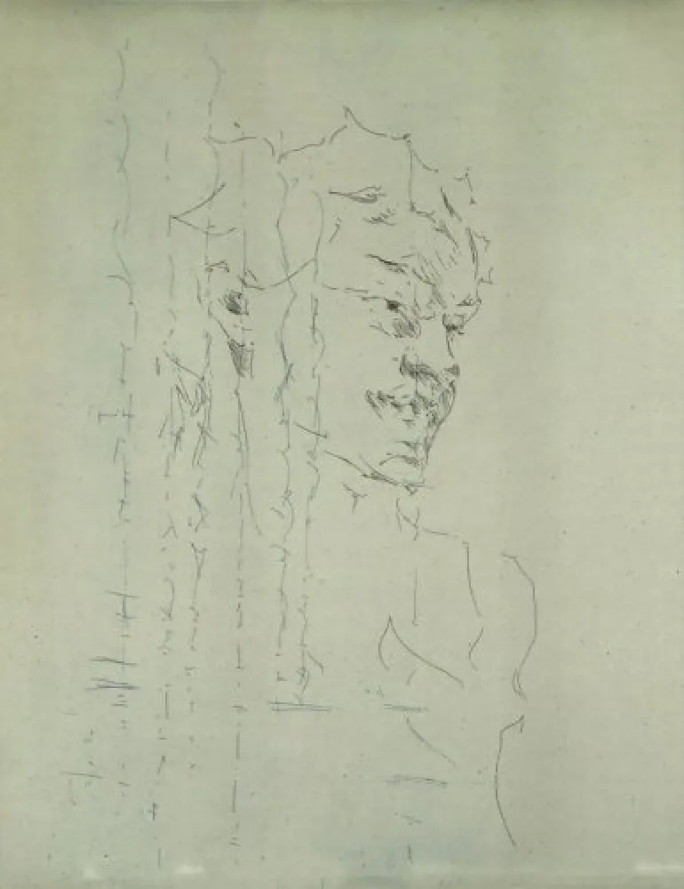 Gravure Paul P - Bust de la Bacant III