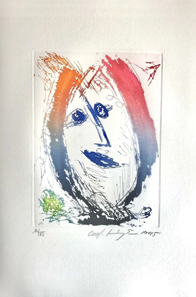 Eau-Forte Pedersen - Quatre chansons pour un château de Puisaye