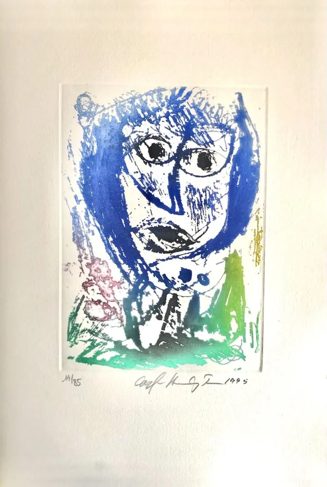 Eau-Forte Pedersen - Quatre chansons pour un château de Puisaye