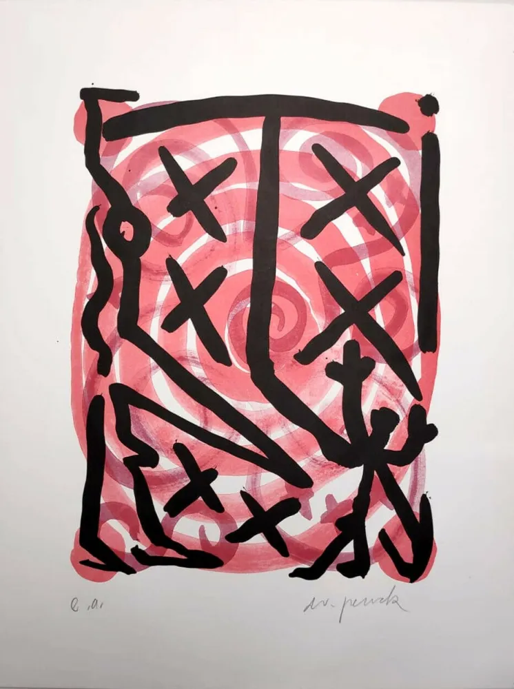 Lithographie Penck - Untitled