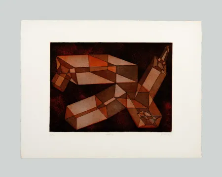 Eau-Forte Et Aquatinte Perilli - Rubestre