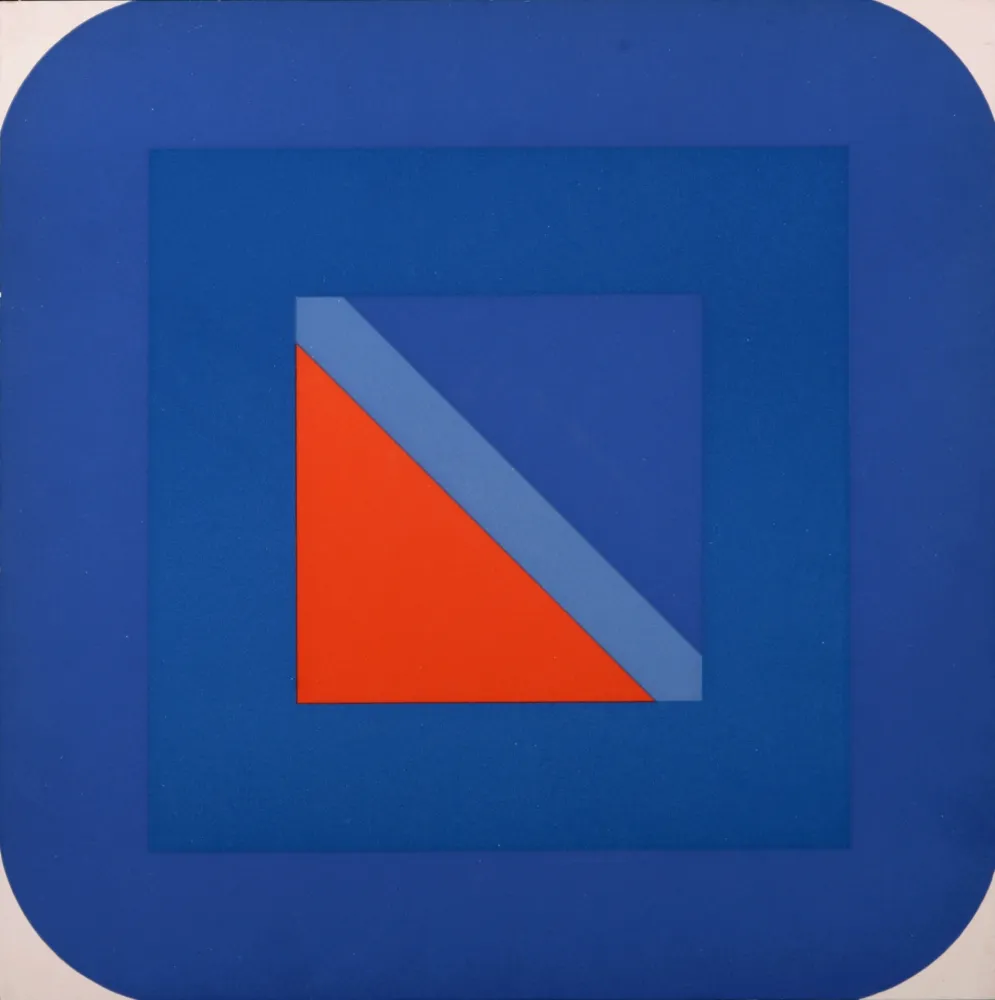 Sérigraphie Pfahler - Metro Blau, 1967 - Very scarce!