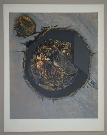 Sérigraphie Piaubert - Composition II. - 1964