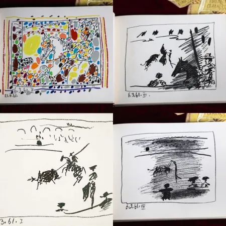 Lithographie Picasso - A Los Torros avec Picasso 