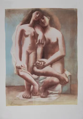 Lithographie Picasso (After) - Deux Nus, 1946