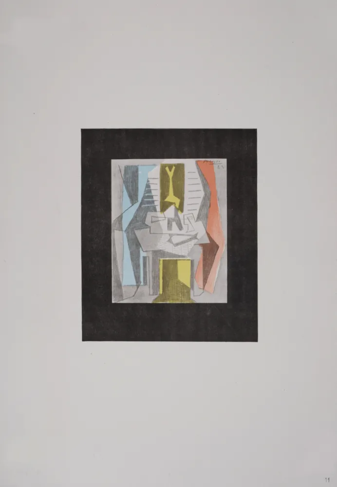 Lithographie Picasso (After) - Table devant une fenêtre, 1946