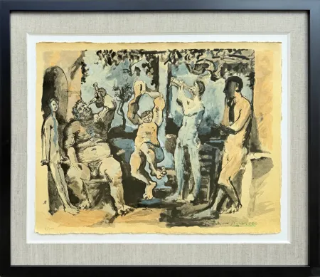 Lithographie Picasso - Bacchanale