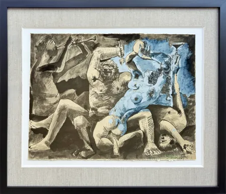Lithographie Picasso - Bacchanale