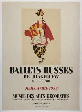 Lithographie Picasso - Ballets Russes