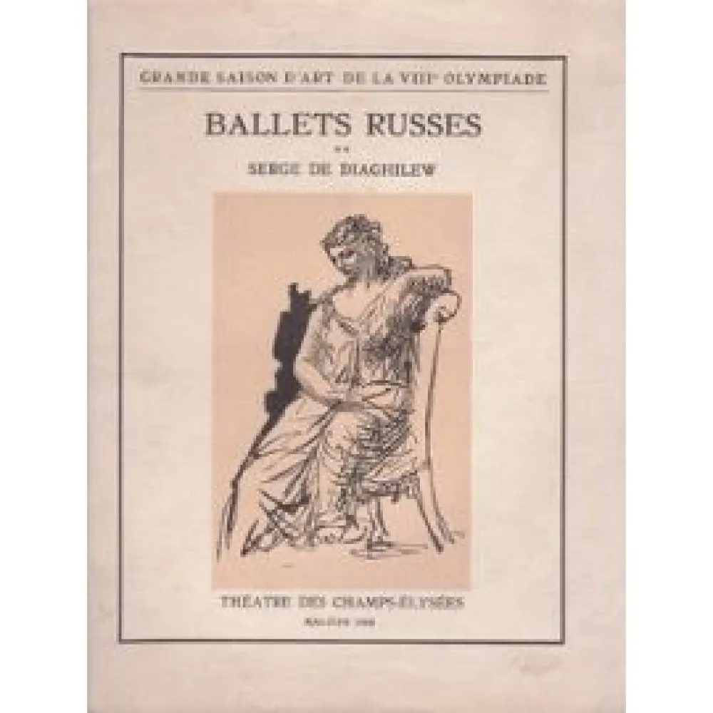Livre Illustré Picasso -  BALLETS RUSSES. Grande saison d'art de la VIIIe Olympiade.