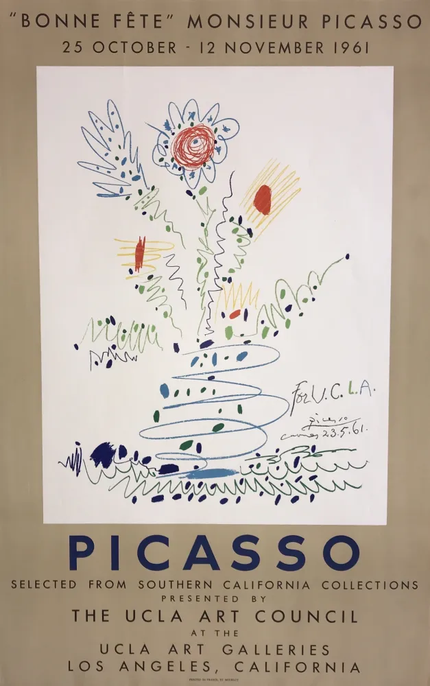 Affiche Picasso - Bonne Fete Monsieur Picasso