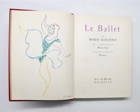Lithographie Picasso - Boris Kokhno-Le Ballet- Ballerina