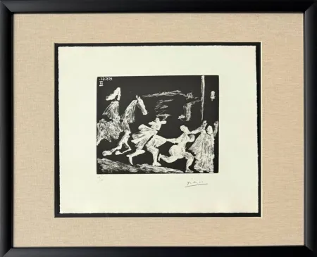 Eau-Forte Et Aquatinte Picasso - Cape and Sword: Pusuit II, from 347 Suite