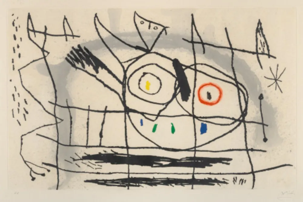 Eau-Forte Et Aquatinte Picasso - Couple d'Oiseaux II