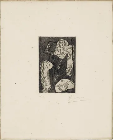 Eau-Forte Picasso - C.Zervos. PICASSO ŒUVRES 1920-1926. 1/50 avec l'eau-forte originale signée (1926).