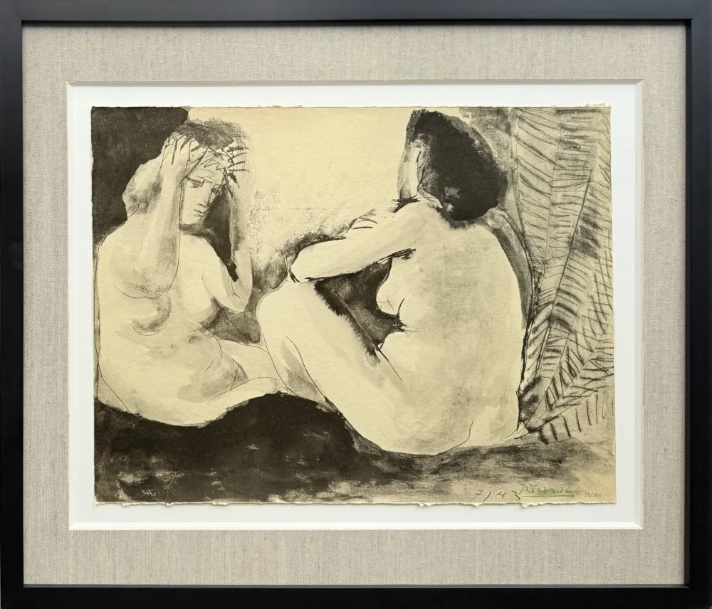 Lithographie Picasso - Deux femmes nues