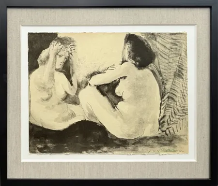 Lithographie Picasso - Deux femmes nues