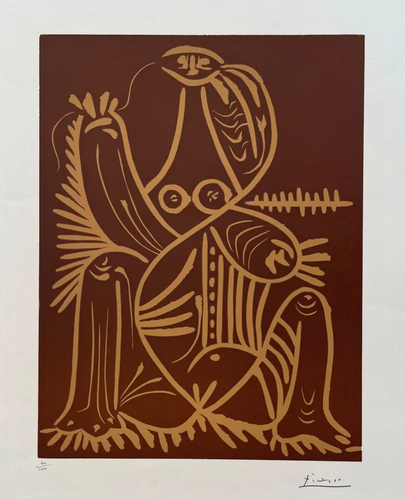 Linogravure Picasso - Diurnes