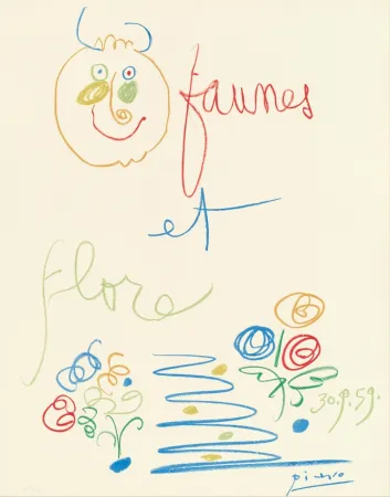 Lithographie Picasso - Faunes et Flore 1960