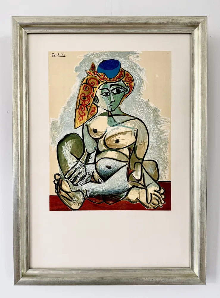 Lithographie Picasso - Femme au Bonnet