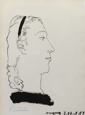 Eau-Forte Et Aquatinte Picasso - Femme Blonde de Profil (Signed) Gongora 1948