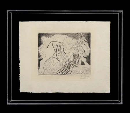 Gravure Picasso - Femme Torero, V