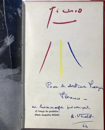 Livre Illustré Picasso - Griffe de Picasso. Editions Parler, 1958.