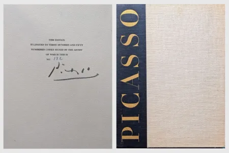Aucune Technique Picasso -  Habd-Signed Rare Exceptional Artbook-pencil signed by Picasso artbook  Picasso: The Recent Years, 1946