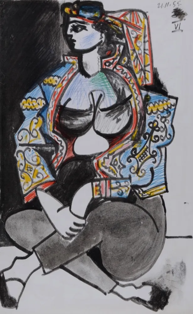 Lithographie Picasso - Jacqueline Roque #VI, 1959