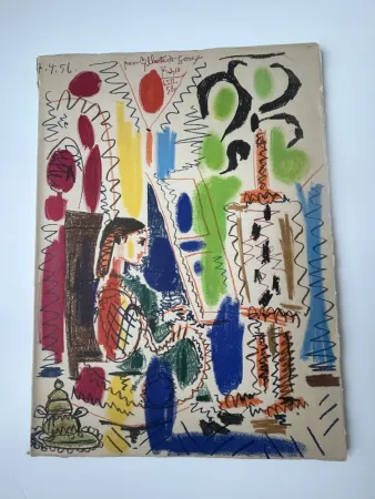 Lithographie Picasso - L' atelier de Cannes 