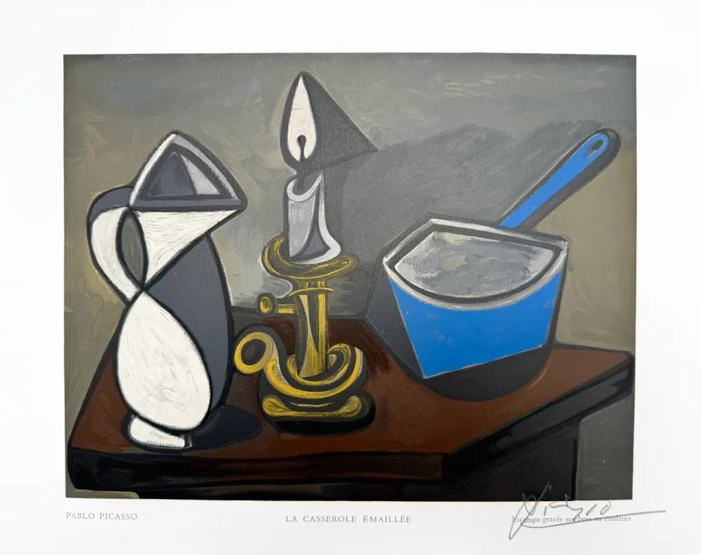 Gravure Sur Bois Picasso - La Casserole Émaillée