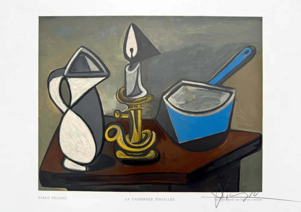 Gravure Sur Bois Picasso - La Casserole Émaillée