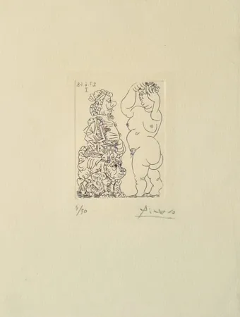 Gravure Picasso - La Celestine, from Série 347