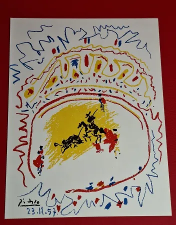 Lithographie Picasso - La Petite Corrida 1957