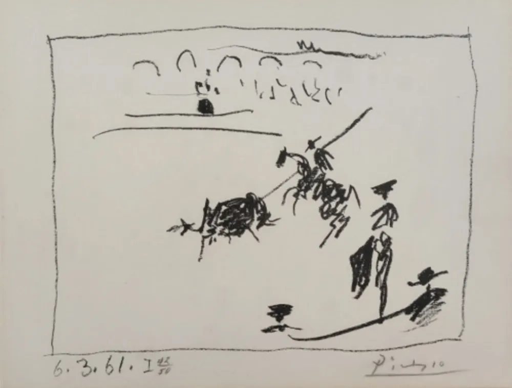 Lithographie Picasso - La Pique, from A los toros avec Picasso
