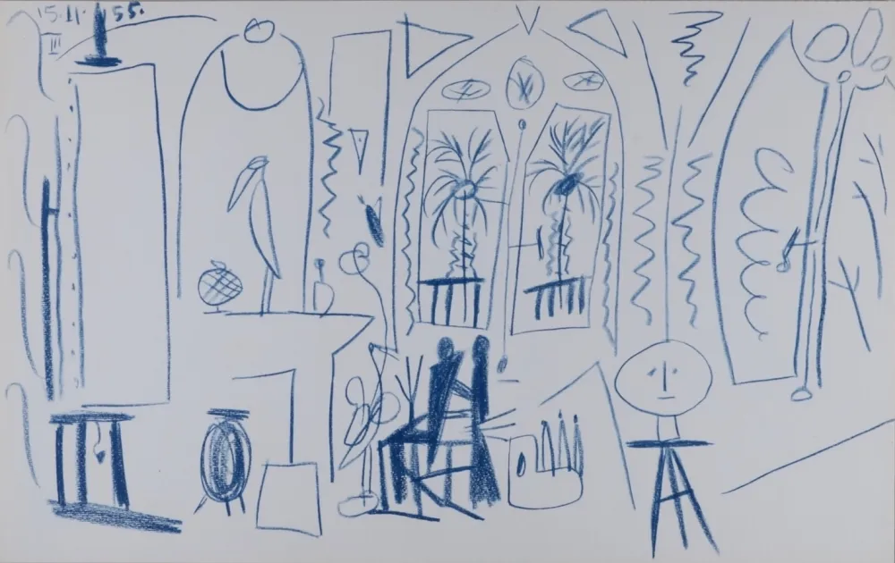 Lithographie Picasso - L'Atelier de La Californie #13