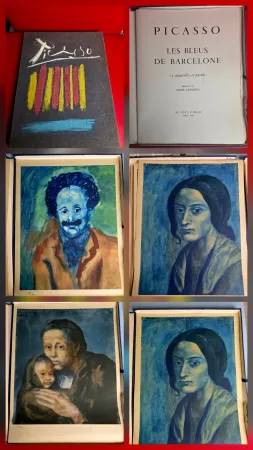 Pochoir Picasso - Le Bleus de Barcelone- Incomplete 
