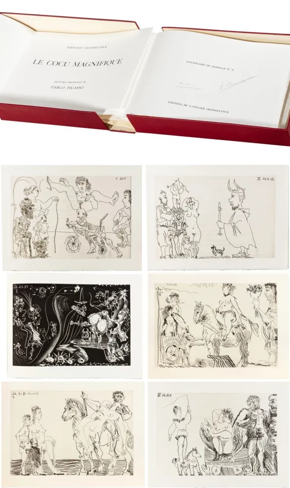 Livre Illustré Picasso - LE COCU MAGNIFIQUE. 12 eaux-fortes et aquatintes originales de Picasso (1968)