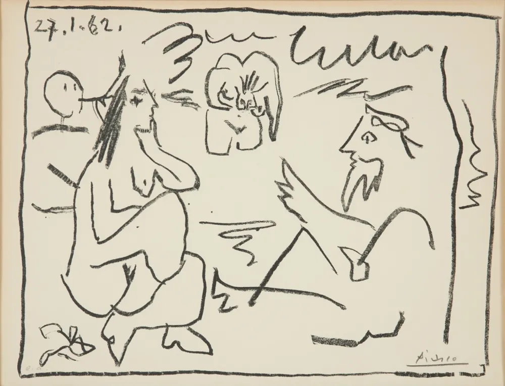 Lithographie Picasso - Le Déjeuner sur l’herbe (Les Déjeuners) Épreuves d’Artiste