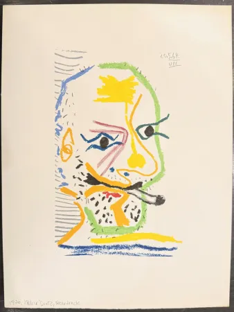 Lithographie Picasso - Le goût du bonheur. Trois carnets d`atelier. 1970.
