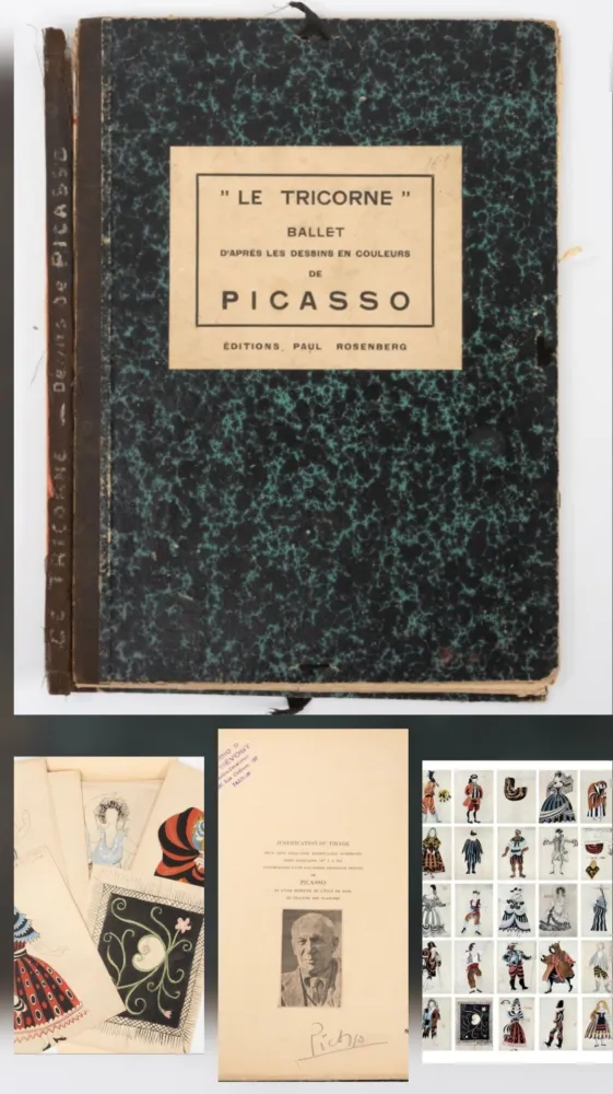 Pochoir Picasso - Le Tricorne 1920 -Handsigned 