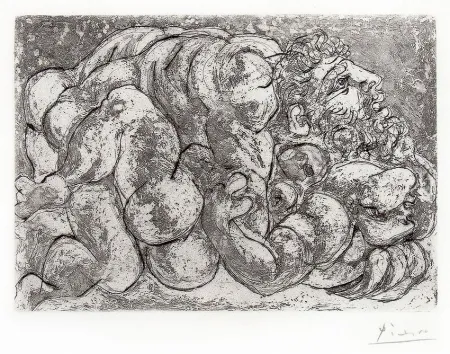 Gravure Picasso - Le Viol IV from the Vollard Suite, 1933